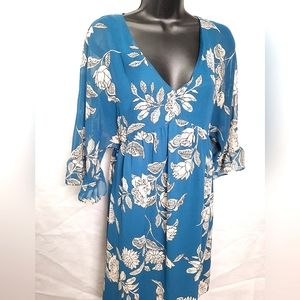 Blue Floral Dress